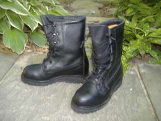 FIERCE BATES Black Motorcycle Army Combat Boots NEW  