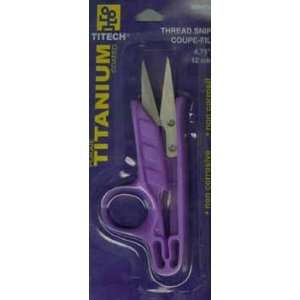  Titech 4.75 inch Thread Snip Titanium Coated Scissors 