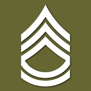 US Army E 7 Sergeant First Class Vinyl Sticker VLUSE7  