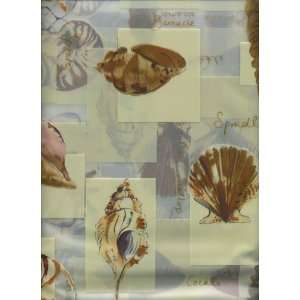   Sea Shells Galore Vinyl Shower Curtain Morgan Bath