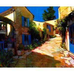  Philip Craig: 27.75W by 24H : Village in Provence CANVAS 