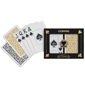  Copag Bridge Size Jumbo Index 1546 Playing Cards (Black 