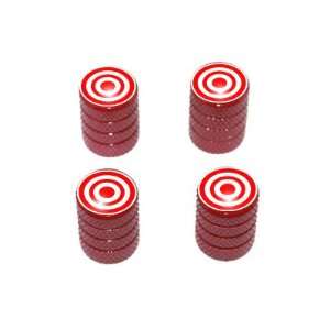  Target   Bullseye Sniper Tire Valve Stem Caps   Red 