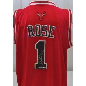 : Derrick Rose Signed Chicago Bulls Jersey   Autographed NBA Jerseys 