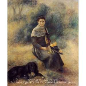  Young Girl with a Dog: Home & Kitchen