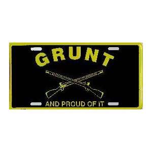  US Army Grunt and Proud Of It License Plate Automotive