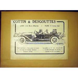  Advert Cottin Desgouttes Lyon Paris Automobile 1917