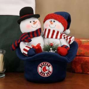  Boston Red Sox Snowmen Top Hat: Sports & Outdoors