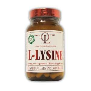  Olympian Labs L lysine, 500mg (Packaging May Vary) Health 