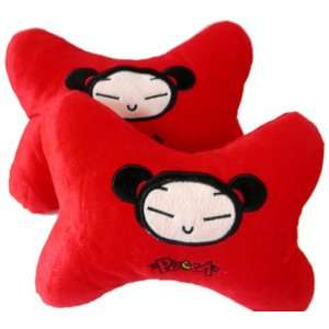  : Lovely Pucca pillow   2 pcs Car headrest plush pillow: Toys & Games