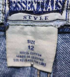 Essentials sz 12 Womens Denim Jeans Shorts Jean NK6  