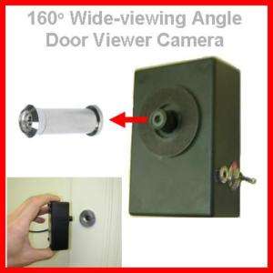   160° View Angle Mini Hidden PeepHole Door Viewer Camera Silver C160B
