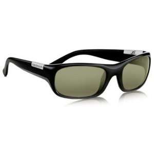  Serengeti Eyewear Phillipe Shiny Black Polarized 555nm Sunglasses 