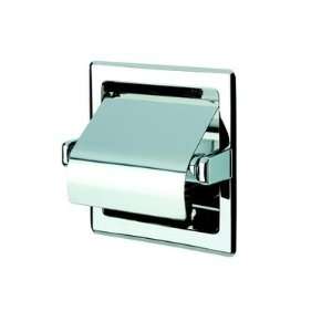 Standard Hotel Recessed Single Toilet Paper Holder with Cover in 