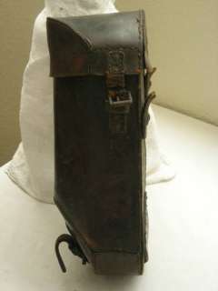 LEATHER COURIERS POUCH? MARKED BERLIN G.R.  