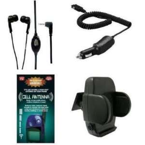   CAR CHARGER + GENERATION X ANTENNA BOOSTER + CAR VENT MOUNT HOLSTER