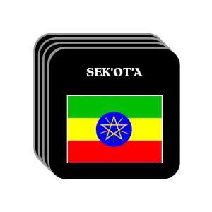  Ethiopia   SEKOTA Set of 4 Mini Mousepad Coasters 