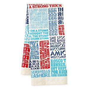  Typographic Tongue Twister Towel