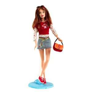   Long Sleeve Blouse with a Red Sweater & Denim Mini Skirt Toys & Games