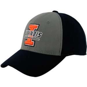 Top of the World Illinois Fighting Illini Two Tone Brushback 1Fit Hat