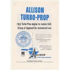   1st Turbo Prop CAA Stamp of Approval Print Ad (44030)
