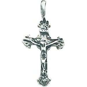    Sterling Silver INRI Crucifix Charm Jewelry Pendant Jewelry
