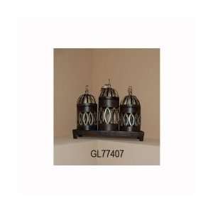    4 pc Set Of Decorative Metal Vases REDGL77407