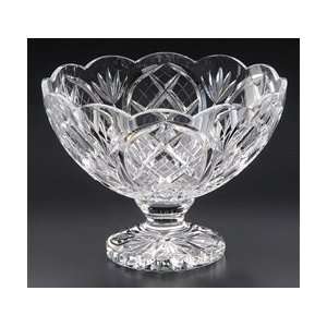  Heritage Irish Crystal 8 inch Cathedral Scalloped Compote 