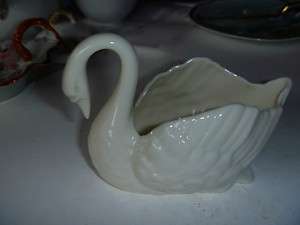 creamy white Lenox 4.75 swan; green mark; perfect  