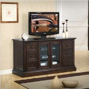   Furniture ZD M1500 Monterey 55 Solid Wood TV Stand in Dark Cherry