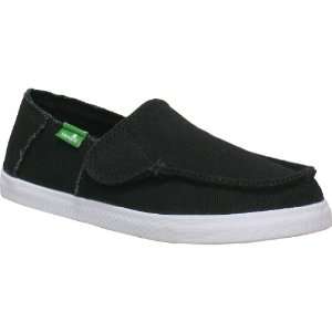 Sanuk Standard Kids Sidewalk Surfers Casual Footwear   Black / Size 05