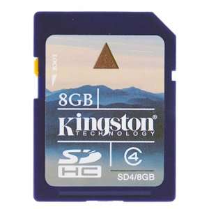  Kingston 8GB SDHC Class 4 High Secure Digital Flash Memory Card (SD4 