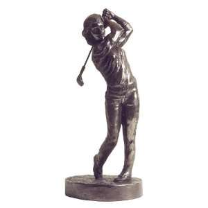   PLUS The Swing Female Golfer Bronze Art Sculpture: Home Improvement