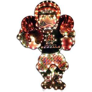 Bengals Scottish Christmas Football Player Lawn Ornament:  