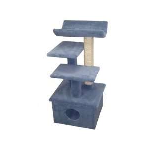  The Scruff Jr. Cat Tree Color Blue, Option With Sisal 