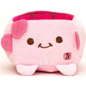  plush cellphone holder pink Hannari Tofu with face Toys & Games