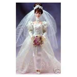  Romantic Rose Bride Porcelain Barbie Doll: Toys & Games