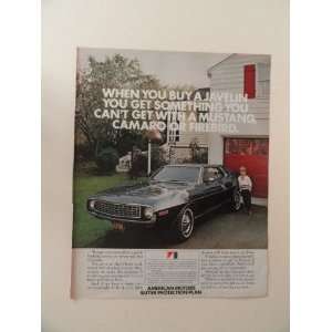 american motors 1971 print ad (car/boy/house.) Orinigal Magazine Print 