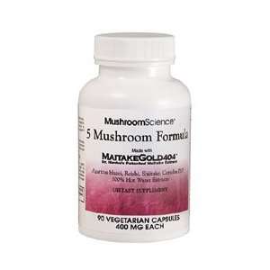  5 Mushroom Formula by Mushroom Science   90 Vcaps: Health 
