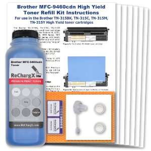  Brother MFC 9460cdn High Yield Cyan Toner Refill Kit 