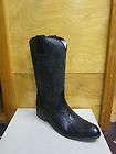 New Sartore Mens High Black Leather Boots EU 40.5 US 8.5 Retail $790