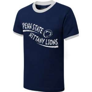   Nittany Lions Youth Navy Scattershot Ringer T Shirt