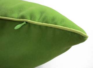   Lime Green Plain Colour Velvet Cushion/Pillow/Throw Cover*Custom Size