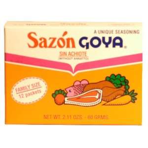 Goya Sazon without Annatto   2.11 oz.  Grocery & Gourmet 