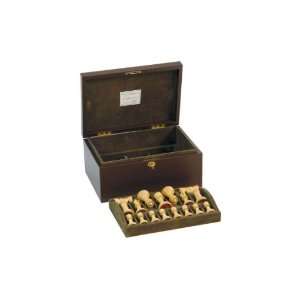  Jaques of London   4.0 Staunton Chess Set in Leather 