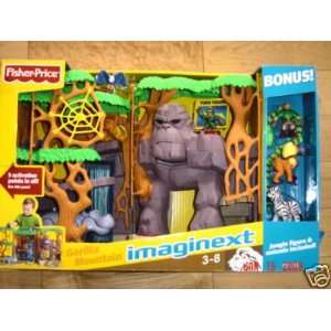    Fisher Price Imaginext Gorilla Mountain Set w/ BONUS Toys & Games
