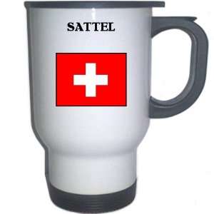  Switzerland   SATTEL White Stainless Steel Mug 