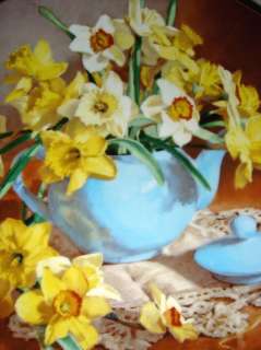 Vionne Morley Flowers Of Garden DAFFODILS Bouquet Plate  