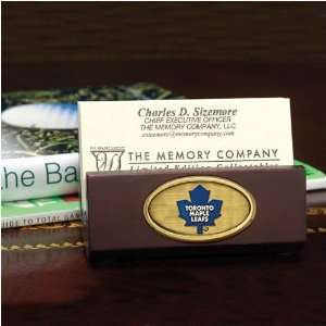  Toronto Maple Leafs Wooden Business Card Holder Sports 