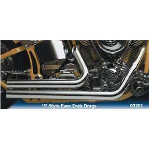  SANTEE 225 EVEN ENDS DRAG PIPES SOFTAIL FOR HARLEY 